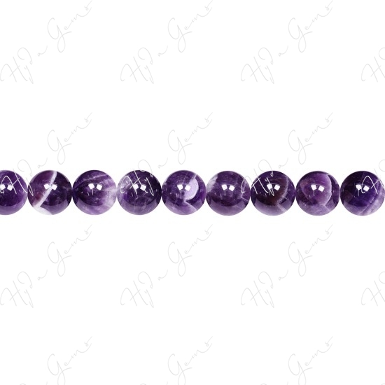  Amethyst Quartz Round Beads