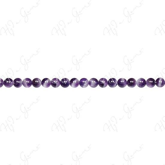  Amethyst Quartz Round Beads