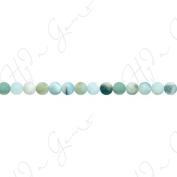 Matte Amazonite Multi-Color Round Beads