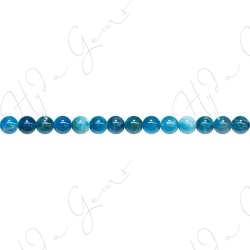 Blue Apatite Round Beads