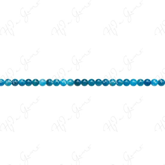 Blue Apatite Round Beads