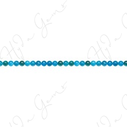 Blue Apatite Round Beads (A)