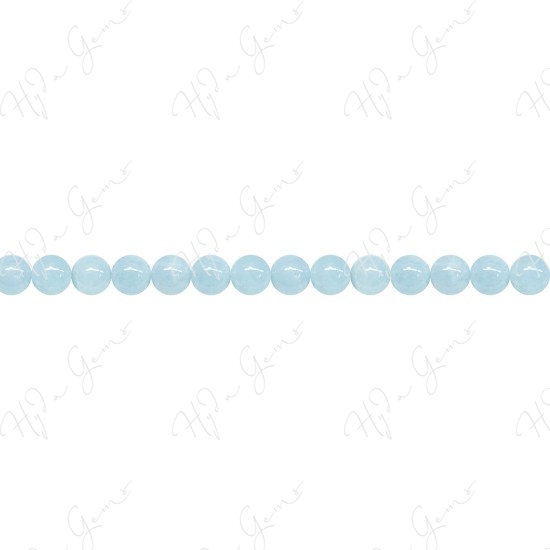 Aquamarine Round Beads (3A)