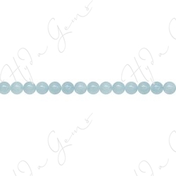 Aquamarine Round Beads (A)