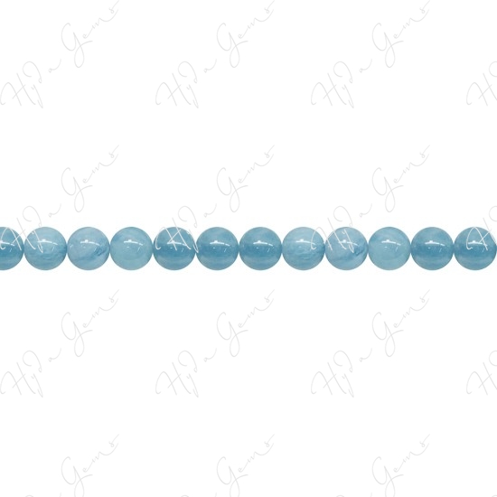 Aquamarine Round Beads (4A)