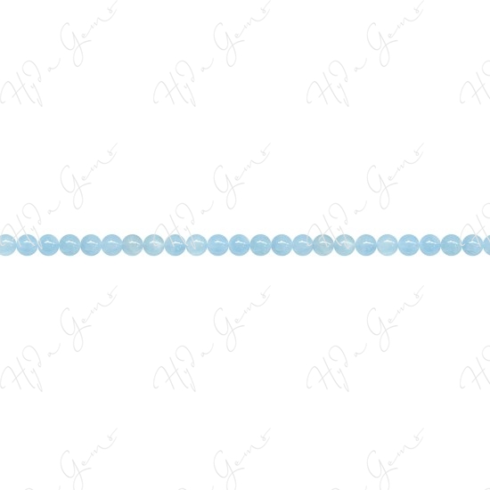 Aquamarine Round Beads (3A)