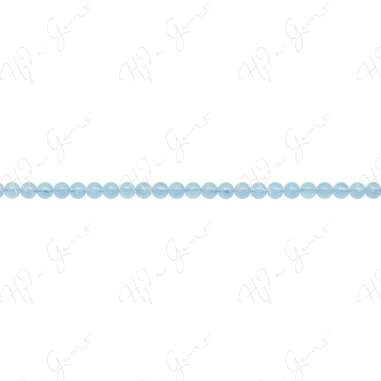 Aquamarine Round Beads (4A)