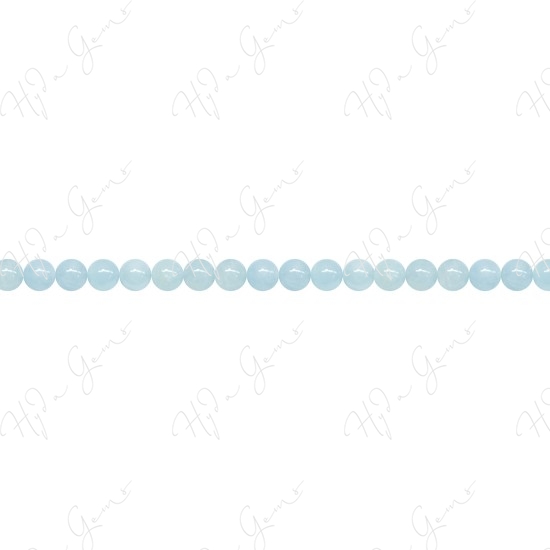 Aquamarine Round Beads (2A)