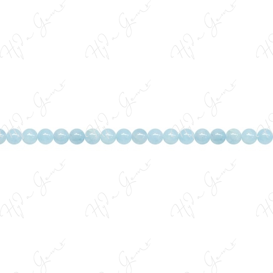 Aquamarine Round Beads (3A)