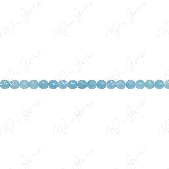 Aquamarine Round Beads (4A)