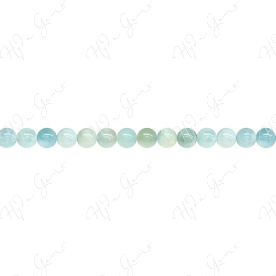 Aquamarine Multi-Color Round Beads (AB)