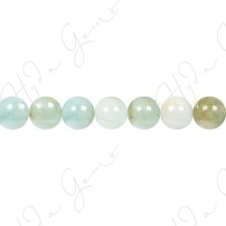 Aquamarine Multi-Color Round Beads