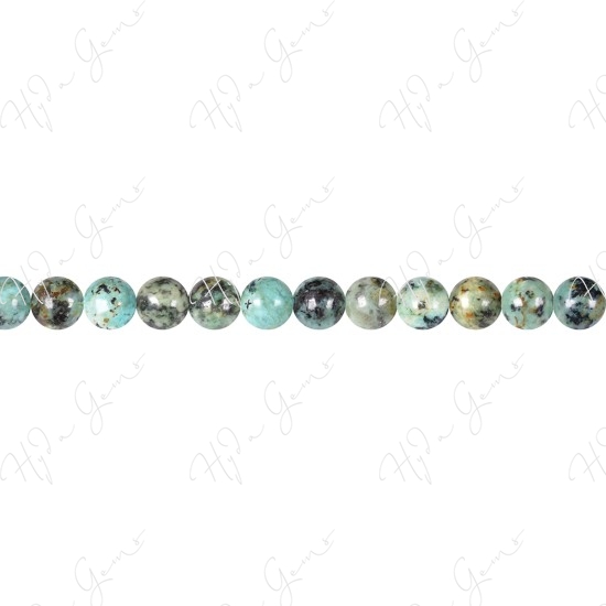 African Turquoise Round Beads