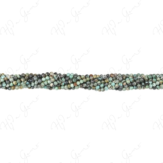 African Turquoise Round Beads