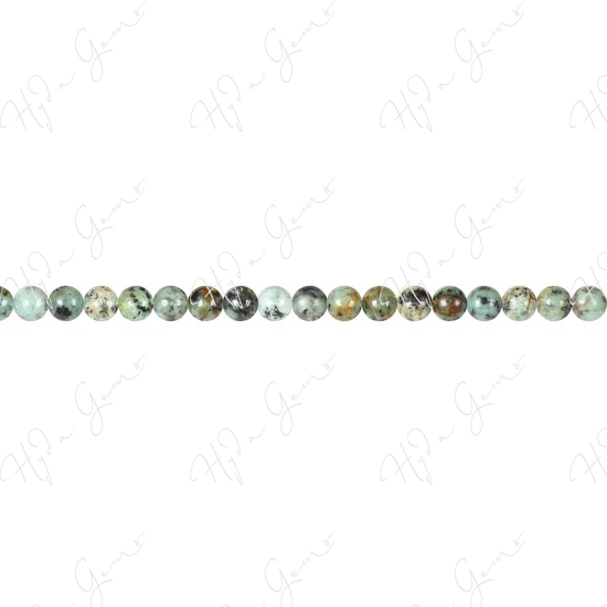 African Turquoise Round Beads