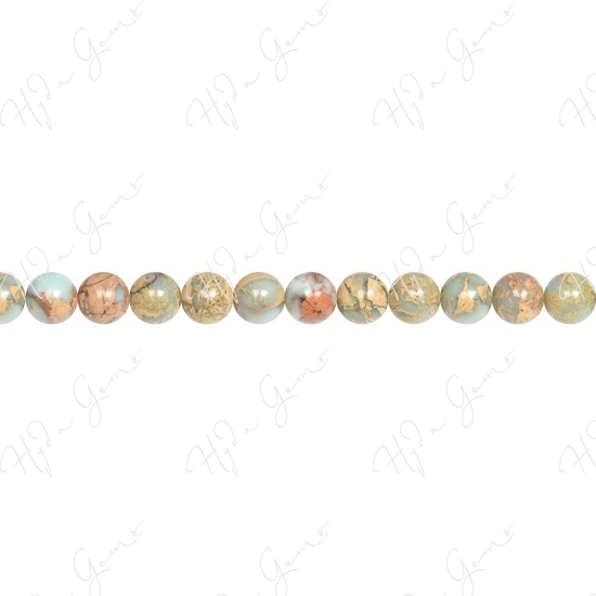 Aqua Terra Jasper Round Beads