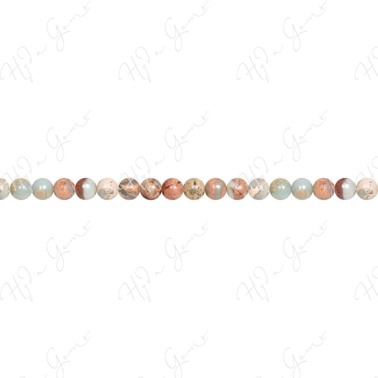 Aqua Terra Jasper Round Beads