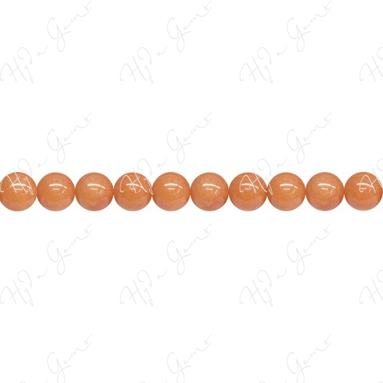 Red Aventurine Round Beads