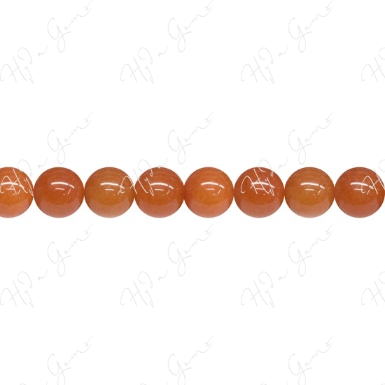 Red Aventurine Round Beads