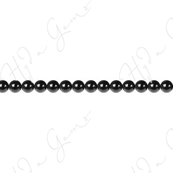 Black Agate Round Beads