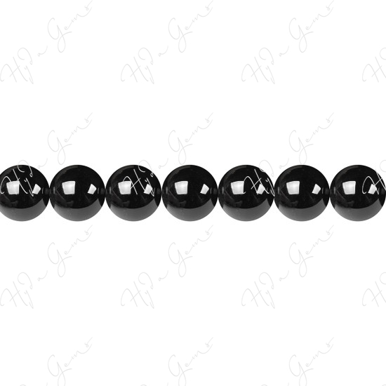 Black Agate Round Beads