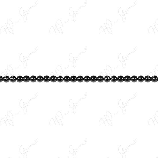 Black Agate Round Beads