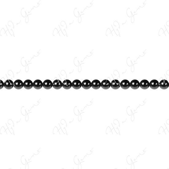 Black Agate Round Beads