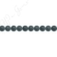 Matte Black Agate Round Beads