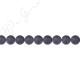 Matte Black Agate Round Beads