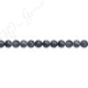 Black Burma Jade Round Beads