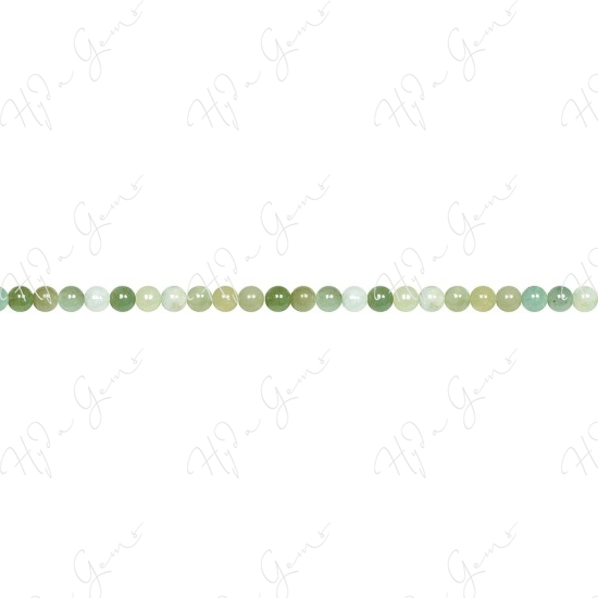 Burma Jade Multi-Color Round Beads