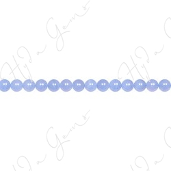 Blue Lace Agate Round Beads (A)