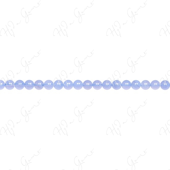 Blue Lace Agate Round Beads (A)