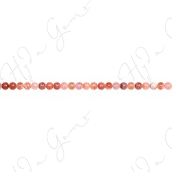 Red Botswana Agate Round Beads