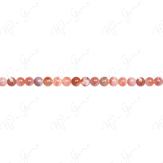 Red Botswana Agate Round Beads