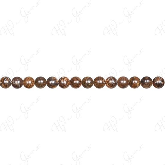 Bronzite Round Beads