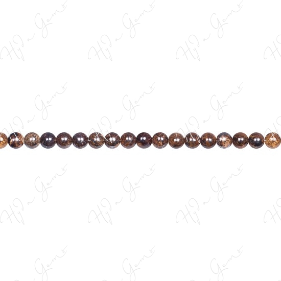 Bronzite Round Beads