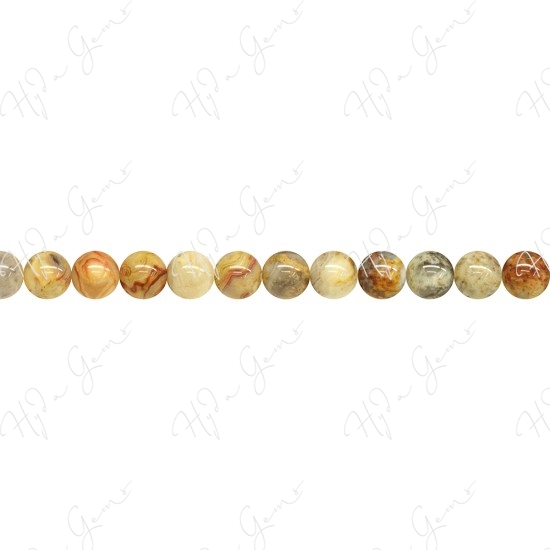 Crazy Agate Round Beads