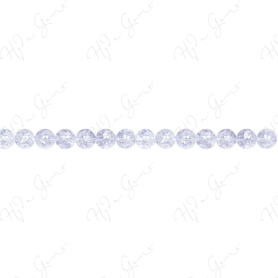 Cracked Crystal Round Beads