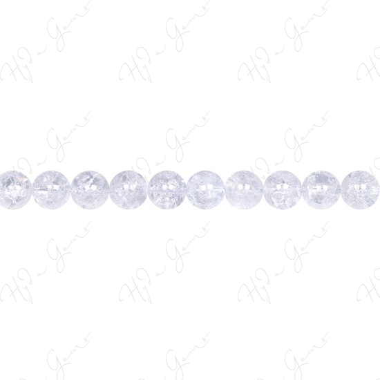 Cracked Crystal Round Beads