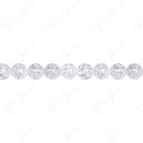 Cracked Crystal Round Beads