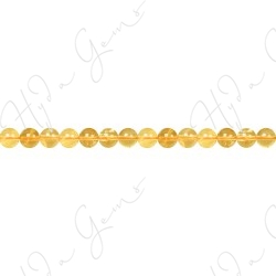 Citrine Round Beads (A+)