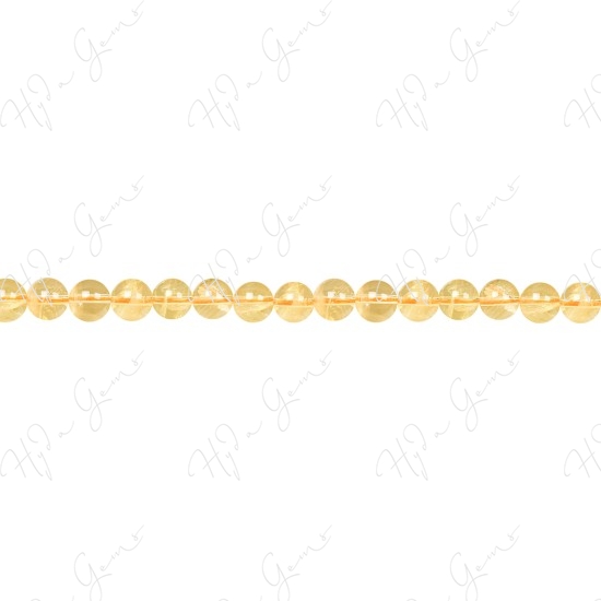 Citrine Round Beads (A)