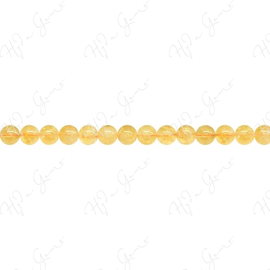 Citrine Round Beads (A1)