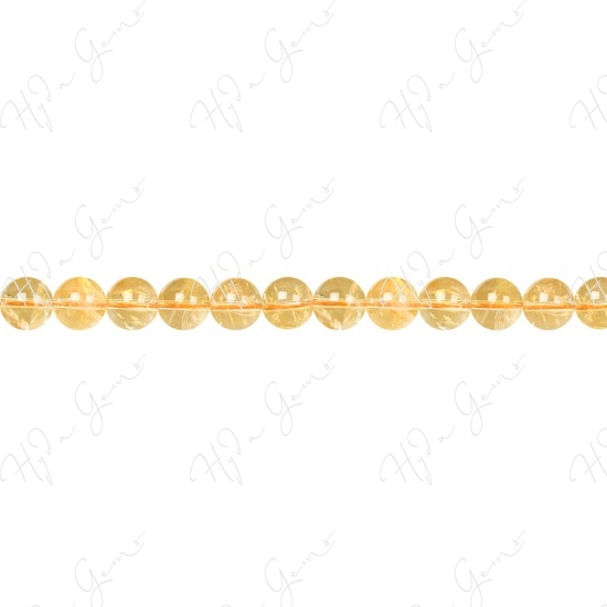 Citrine Round Beads (A)