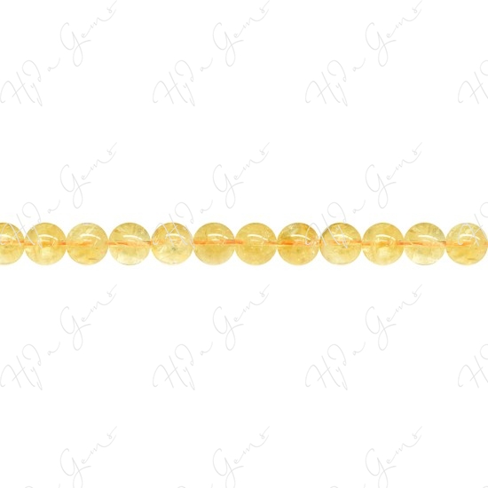 Citrine Round Beads (A1)