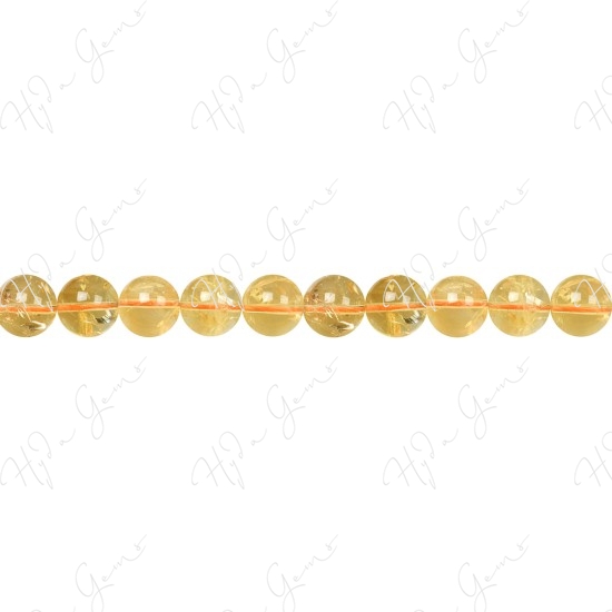 Citrine Round Beads (A+)