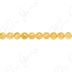 Citrine Round Beads (A-)