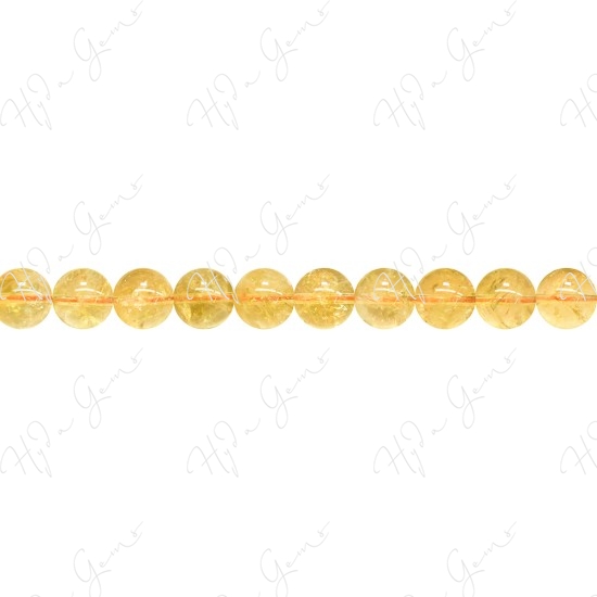 Citrine Round Beads (A-)