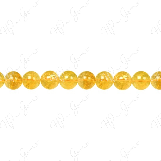 Citrine Round Beads (A)